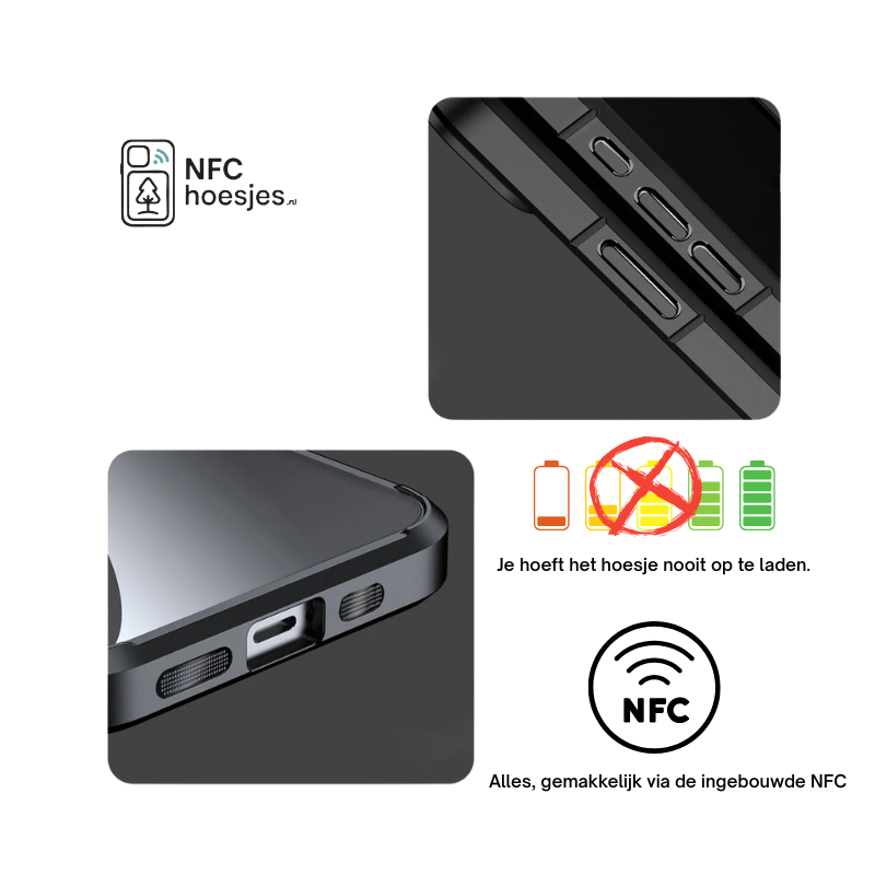 NFC Telefoonhoesje met E‑Ink scherm