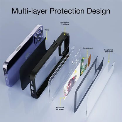 NFC Smart E-ink Screen Phone Case For IPhone 16 15 14 13 12 11 Pro Max DIY Photo Anime Characters Boy Girl Silicone Phone Cover