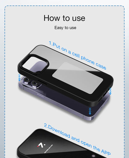 NFC Smart E-ink Screen Phone Case For IPhone 16 15 14 13 12 11 Pro Max DIY Photo Anime Characters Boy Girl Silicone Phone Cover